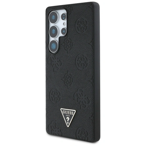 Buy Guess Grained Hot Stamp Peony Pattern Triangle Logo MagSafe Samsung Galaxy S25 Ultra black - GUE4322 - {ean13} - Home Screen Store Europe