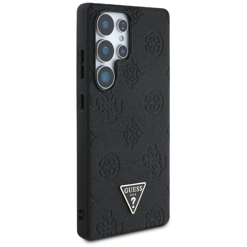 Kup Etui Guess Grained Hot Stamp Peony Pattern Triangle Logo MagSafe do Samsung Galaxy S25 Ultra černý - GUE4322 - {ean13} - Sklep Home Screen