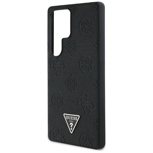 Kup Etui Guess Grained Hot Stamp Peony Pattern Triangle Logo MagSafe do Samsung Galaxy S25 Ultra černý - GUE4322 - {ean13} - Sklep Home Screen