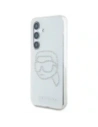 Kup Karl Lagerfeld Logo cu cap de Karl din strasuri Samsung Galaxy S25 transparent - KLD21914 - {ean13} - Sklep Home Screen