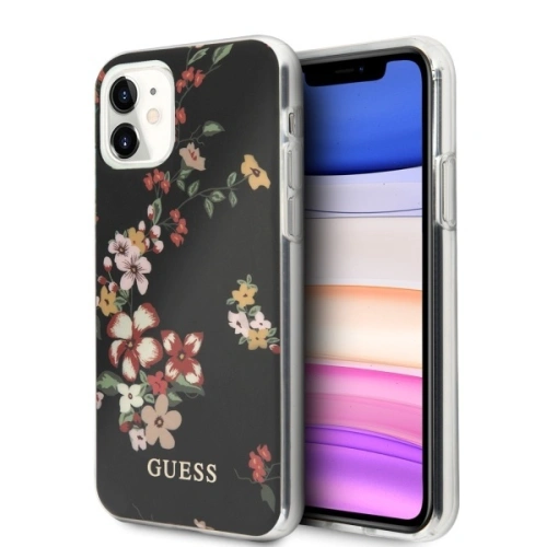 Kup Etui Guess GUHCN61IMLFL04 Apple iPhone 11 černý/black N°4 Flower Collection - GUE476BLK - {ean13} - Sklep Home Screen