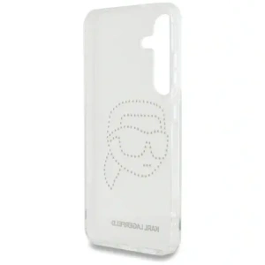 Kup Karl Lagerfeld Logo cu cap de Karl din strasuri Samsung Galaxy S25 transparent - KLD21914 - {ean13} - Sklep Home Screen