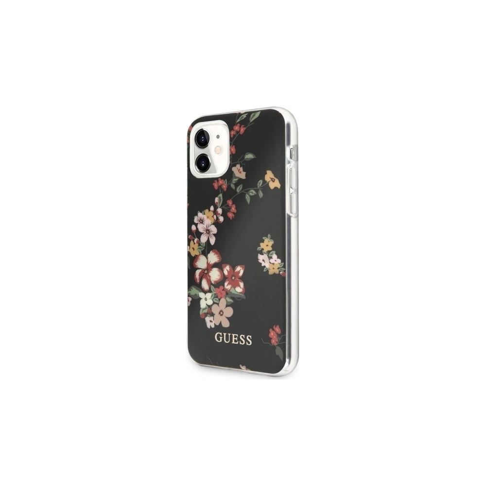 Etui Guess GUHCN61IMLFL04 Apple iPhone 11 czarny/black N°4 Flower Collection