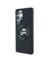 Etui Karl Lagerfeld Silicone Double Heads And Circle MagSafe do Samsung Galaxy S25 Ultra czarny