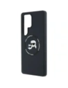 Etui Karl Lagerfeld Silicone Double Heads And Circle MagSafe do Samsung Galaxy S25 Ultra czarny
