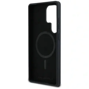 Etui Karl Lagerfeld Silicone Double Heads And Circle MagSafe do Samsung Galaxy S25 Ultra czarny