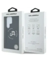 Etui Karl Lagerfeld Silicone Double Heads And Circle MagSafe do Samsung Galaxy S25 Ultra czarny