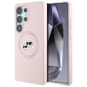 Buy Karl Lagerfeld Silicone Double Heads And Circle MagSafe Samsung Galaxy S25 Ultra pink - KLD21917 - {ean13} - Home Screen Store Europe