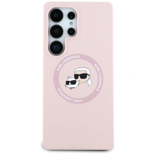 Kup Karl Lagerfeld Silikon Doppelköpfe und Kreis MagSafe Samsung Galaxy S25 Ultra pink - KLD21917 - {ean13} - Sklep Home Screen
