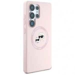 Buy Karl Lagerfeld Silicone Double Heads And Circle MagSafe Samsung Galaxy S25 Ultra pink - KLD21917 - {ean13} - Home Screen Store Europe