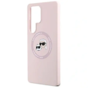 Buy Karl Lagerfeld Silicone Double Heads And Circle MagSafe Samsung Galaxy S25 Ultra pink - KLD21917 - {ean13} - Home Screen Store Europe