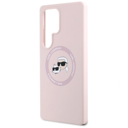 Kup Karl Lagerfeld Silikon Doppelköpfe und Kreis MagSafe Samsung Galaxy S25 Ultra pink - KLD21917 - {ean13} - Sklep Home Screen