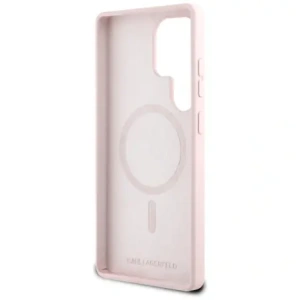 Buy Karl Lagerfeld Silicone Double Heads And Circle MagSafe Samsung Galaxy S25 Ultra pink - KLD21917 - {ean13} - Home Screen Store Europe