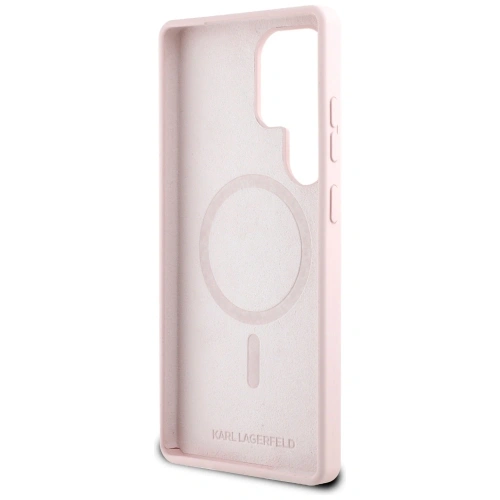 Kup Karl Lagerfeld Silikon Doppelköpfe und Kreis MagSafe Samsung Galaxy S25 Ultra pink - KLD21917 - {ean13} - Sklep Home Screen