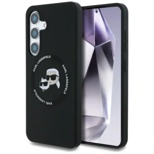 Kup Karl Lagerfeld Silikon Doppelköpfe und Kreis MagSafe Samsung Galaxy S25+ Plus schwarz - KLD21918 - {ean13} - Sklep Home Screen