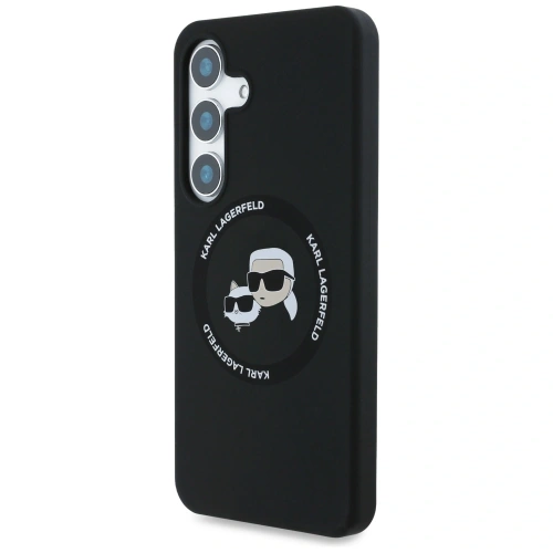Kup Karl Lagerfeld Silikon Doppelköpfe und Kreis MagSafe Samsung Galaxy S25+ Plus schwarz - KLD21918 - {ean13} - Sklep Home Screen