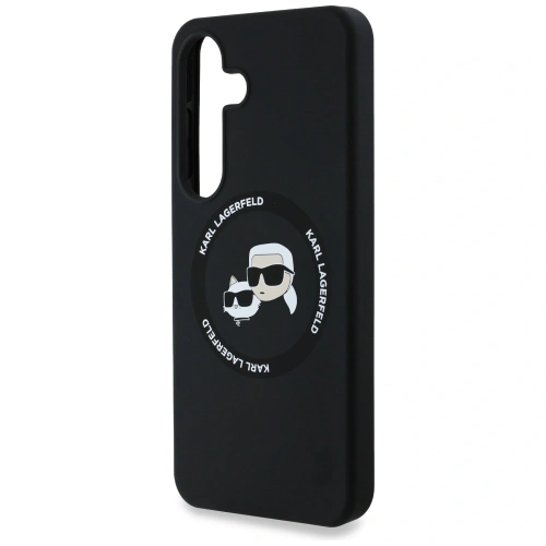 Kup Karl Lagerfeld Silikon Doppelköpfe und Kreis MagSafe Samsung Galaxy S25+ Plus schwarz - KLD21918 - {ean13} - Sklep Home Screen
