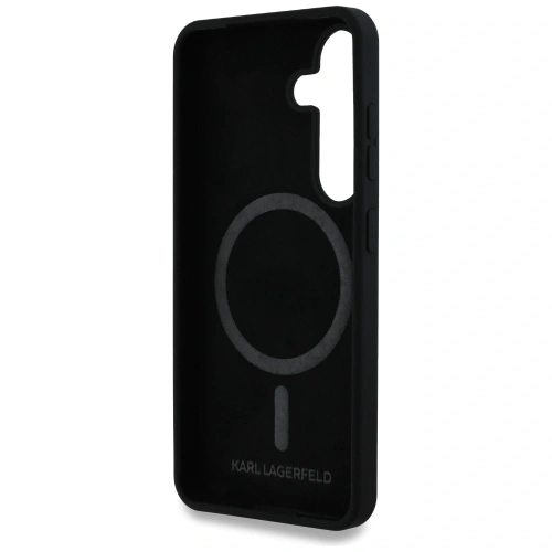 Kup Etui Karl Lagerfeld Silicone Double Heads And Circle MagSafe do Samsung Galaxy S25+ Plus czarny - KLD21918 - {ean13} - Sklep Home Screen