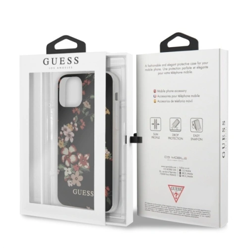 Kup Etui Guess GUHCN61IMLFL04 Apple iPhone 11 černý/black N°4 Flower Collection - GUE476BLK - {ean13} - Sklep Home Screen