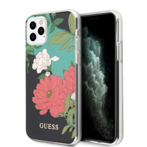 Kup Etui Guess GUHCN65IMLFL01 Apple iPhone 11 Pro Max fekete/black N°1 Flower Collection - GUE477BLK - {ean13} - Sklep Home Screen