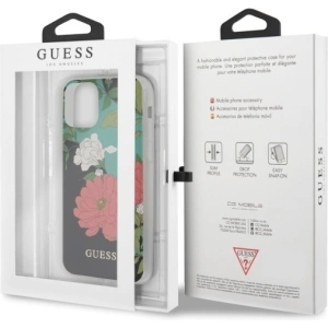 Buy Guess GUHCN65IMLFL01 Apple iPhone 11 Pro Max black N°1 Flower Collection - GUE477BLK - {ean13} - Home Screen Store Europe