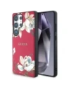 Etui Guess Grained Printed Flower Pattern MagSafe do Samsung Galaxy S25 Ultra fuksja