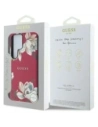 Etui Guess Grained Printed Flower Pattern MagSafe do Samsung Galaxy S25 Ultra fuksja