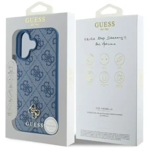 Kup Etui Guess HC PU 4G Small 4G a Classic pro Apple iPhone 16 MagSafe modré - GUE4325 - {ean13} - Sklep Home Screen