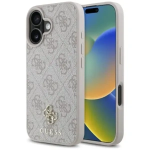 Buy Guess HC PU 4G Small 4G and Classic Apple iPhone 16 MagSafe pink - GUE4326 - {ean13} - Home Screen Store Europe