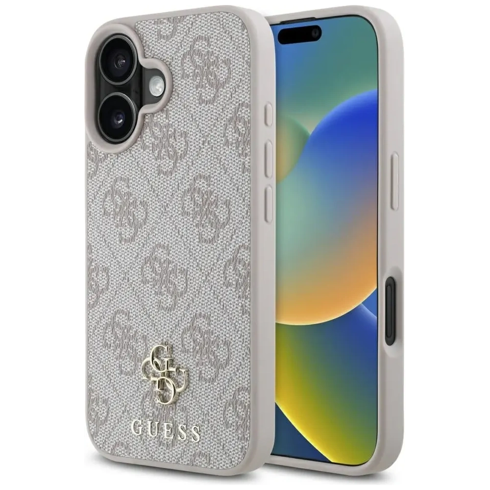 Etui Guess HC PU 4G Small 4G and Classic do Apple iPhone 16 MagSafe różowy