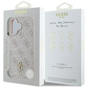 Buy Guess HC PU 4G Small 4G and Classic Apple iPhone 16 MagSafe pink - GUE4326 - {ean13} - Home Screen Store Europe
