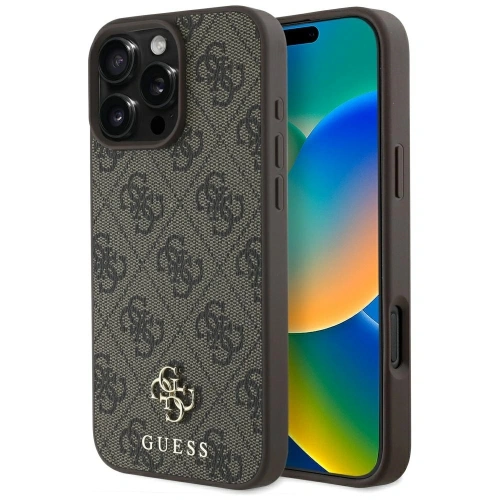 Kup Etui Guess HC PU 4G Small 4G a Classic pro Apple iPhone 16 Pro MagSafe hnědé - GUE4327 - {ean13} - Sklep Home Screen
