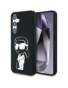 Etui Karl Lagerfeld Silicone Graffiti Ikonik Printed Logo MagSafe do Samsung Galaxy S25 czarny