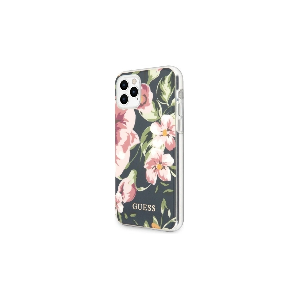 Etui Guess GUHCN65IMLFL03 Apple iPhone 11 Pro Max granatowy/navy N°3 Flower Collection