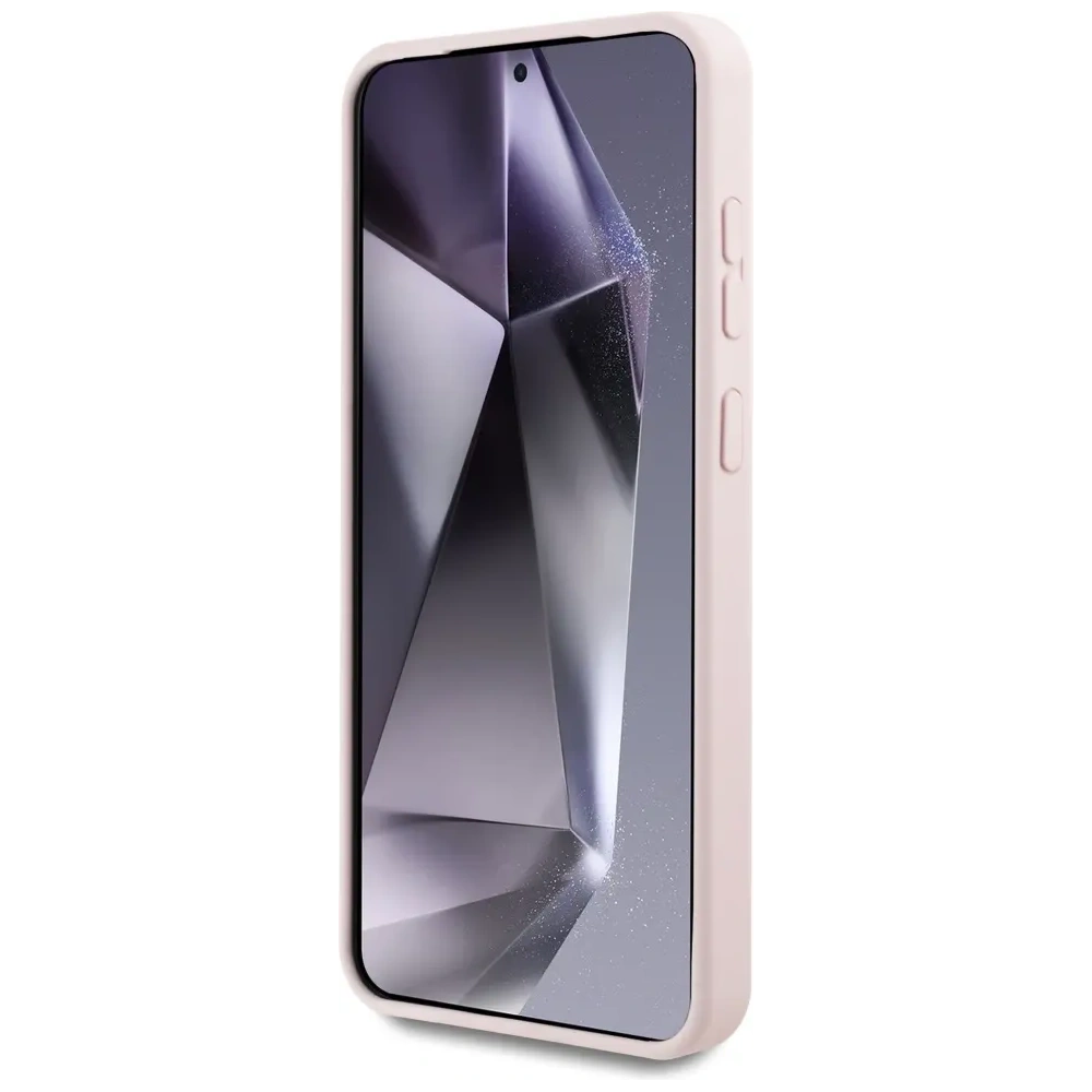 Etui Karl Lagerfeld Silicone Graffiti Ikonik Printed Logo MagSafe do Samsung Galaxy S25 różowy