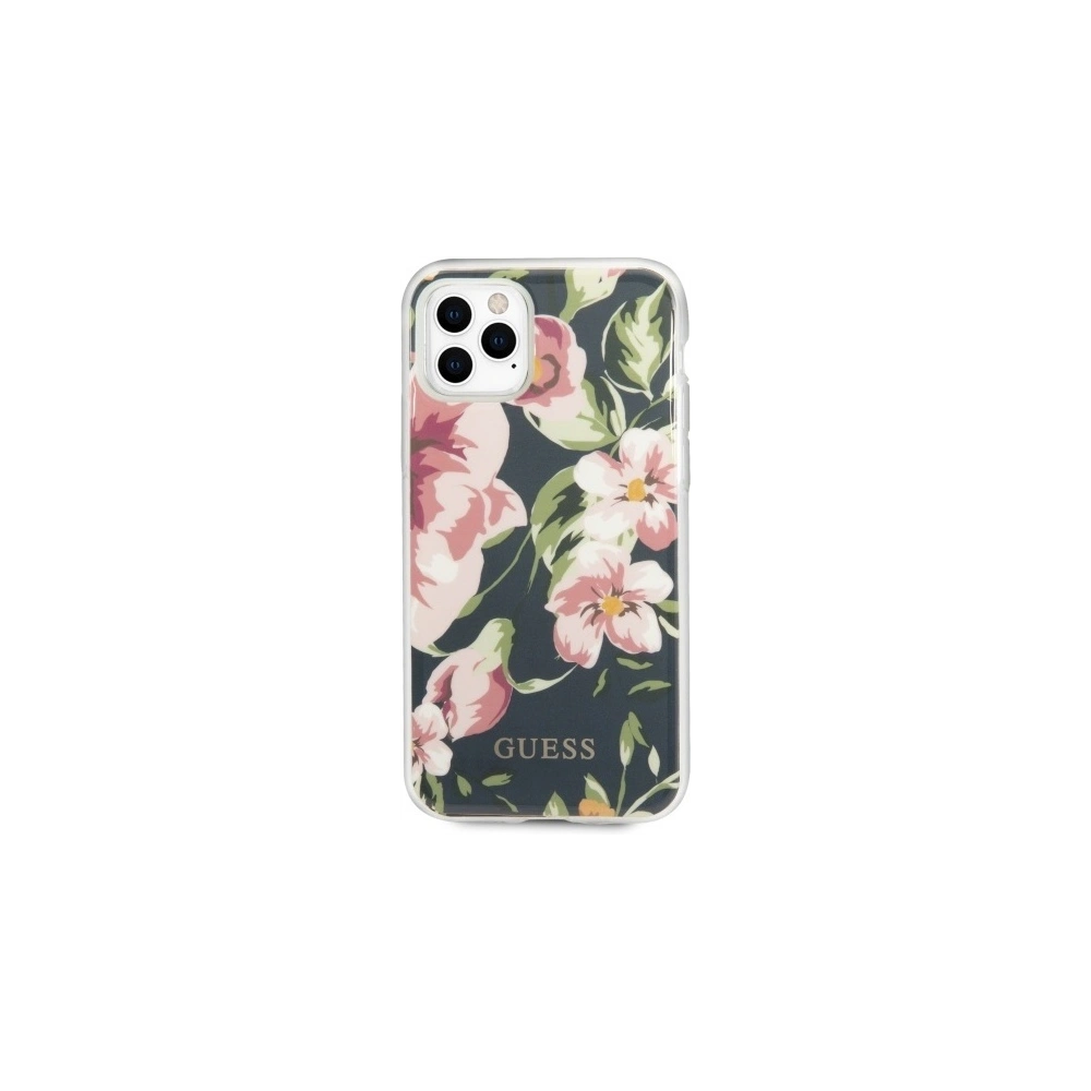 Etui Guess GUHCN65IMLFL03 Apple iPhone 11 Pro Max granatowy/navy N°3 Flower Collection