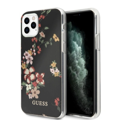 Kup Etui Guess GUHCN65IMLFL04 Apple iPhone 11 Pro Max negru/black N°4 Flower Collection - GUE480BLK - {ean13} - Sklep Home Screen