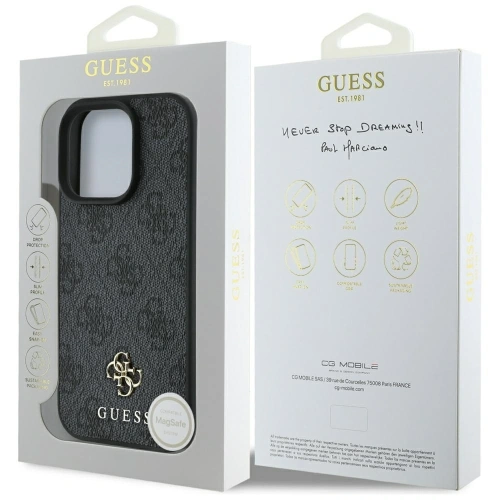 Buy Guess HC PU 4G Small 4G and Classic Apple iPhone 16 Pro Max MagSafe black - GUE4329 - {ean13} - Home Screen Store Europe