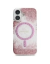 Kup Etui Guess HC Resin Bottom Glitter do Apple iPhone 16 MagSafe růžový - GUE4332 - {ean13} - Sklep Home Screen