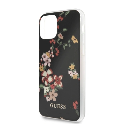 Kup Guess Apple Tasche GUHCN65IMLFL04 iPhone 11 Pro Max schwarz/schwarz N°4 Flower Collection - GUE480BLK - {ean13} - Sklep Home Screen