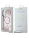 Kup Guess HC Resin Bottom Glitter Apple iPhone 16 MagSafe roz - GUE4332 - {ean13} - Sklep Home Screen