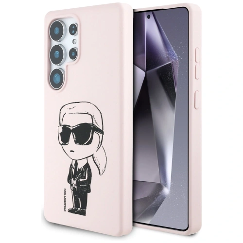 Buy Karl Lagerfeld Silicone Graffiti Ikonik Printed Logo MagSafe Samsung Galaxy S25 Ultra pink - KLD21924 - {ean13} - Home Screen Store Europe