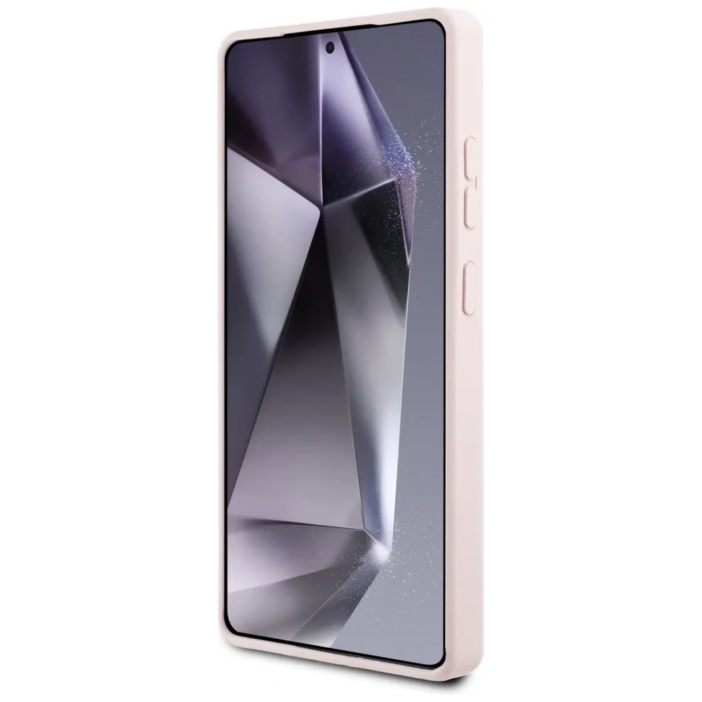 Etui Karl Lagerfeld Silicone Graffiti Ikonik Printed Logo MagSafe do Samsung Galaxy S25 Ultra różowy