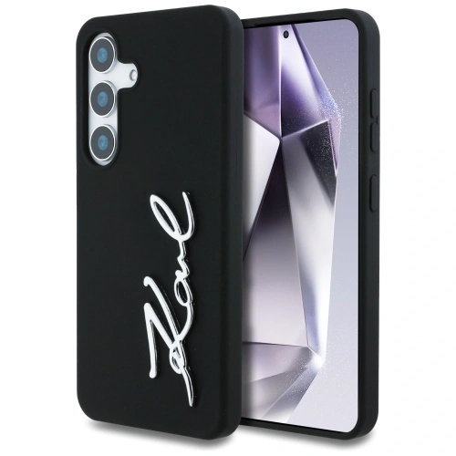 Kup Etui Karl Lagerfeld Silicone Metal Signature Logo do Samsung Galaxy S25 czarny - KLD21925 - {ean13} - Sklep Home Screen