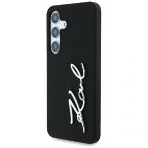 Kup Karl Lagerfeld Logo metalic din silicon Samsung Galaxy S25 negru - KLD21925 - {ean13} - Sklep Home Screen