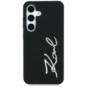 Kup Karl Lagerfeld Logo metalic din silicon Samsung Galaxy S25 negru - KLD21925 - {ean13} - Sklep Home Screen