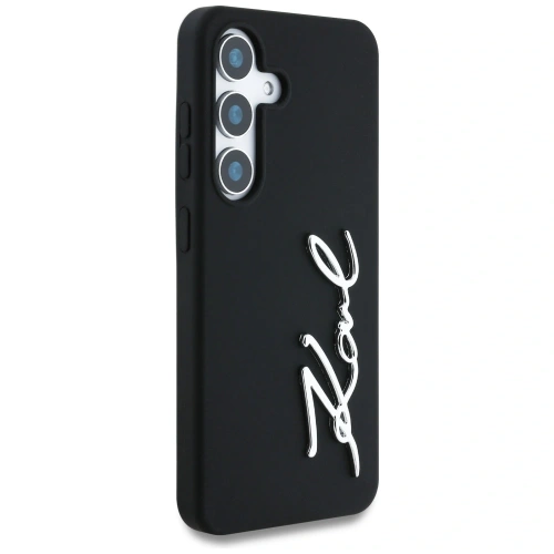 Kup Etui Karl Lagerfeld Silicone Metal Signature Logo do Samsung Galaxy S25 czarny - KLD21925 - {ean13} - Sklep Home Screen