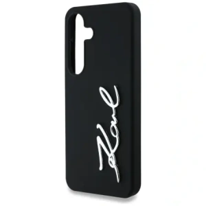 Kup Karl Lagerfeld Logo metalic din silicon Samsung Galaxy S25 negru - KLD21925 - {ean13} - Sklep Home Screen