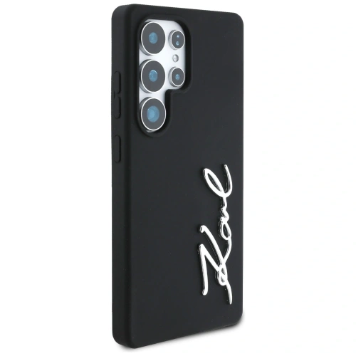 Buy Karl Lagerfeld Silicone Metal Signature Logo Samsung Galaxy S25 Ultra black - KLD21926 - {ean13} - Home Screen Store Europe