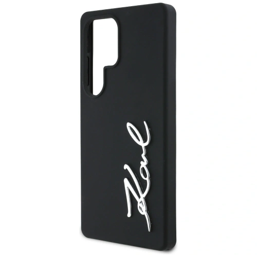Buy Karl Lagerfeld Silicone Metal Signature Logo Samsung Galaxy S25 Ultra black - KLD21926 - {ean13} - Home Screen Store Europe
